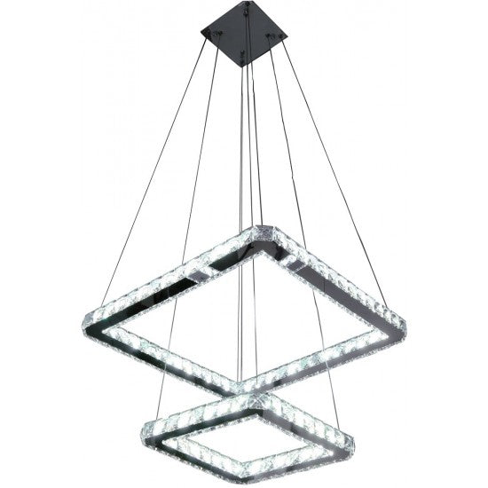 TS Lamp. Colgante Cristal 40W LED 2 Marcos N